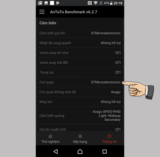 Thông tin cấu hình